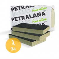 Petralana Petravent-LV – üvegfátyol kasírozott kőzetgyapot 12 cm